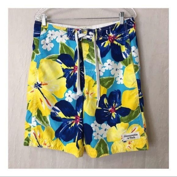 Abercrombie & Fitch Men's Floral Board Shorts M - Picture 2 of 15